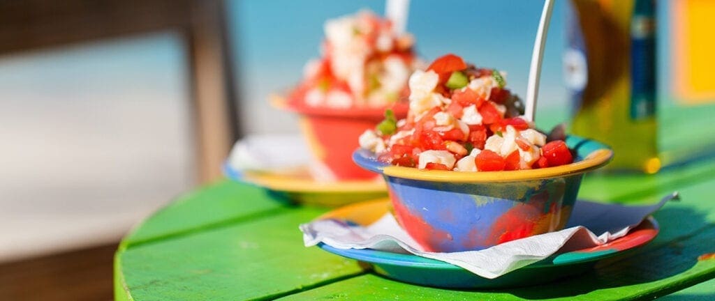 Bahamian conch salad