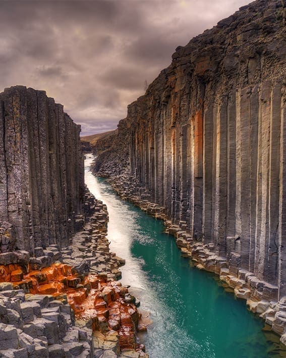Studlagil basalt canyon - Iceland