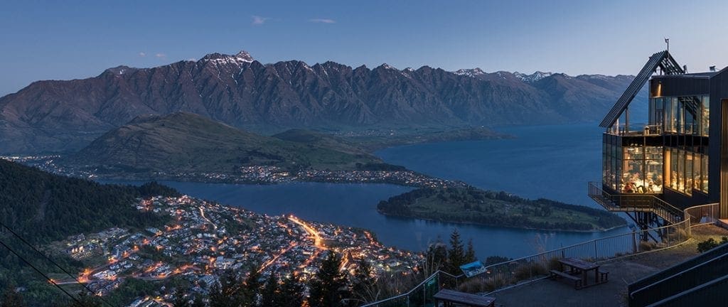Queenstown at dusk - New Zealand