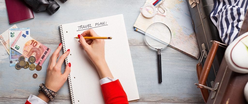 Travel planning on paper