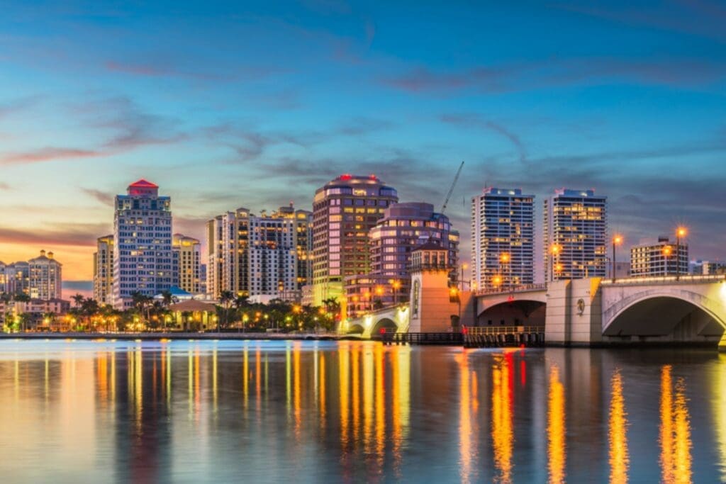 West Palm Beach Florida Skyline
