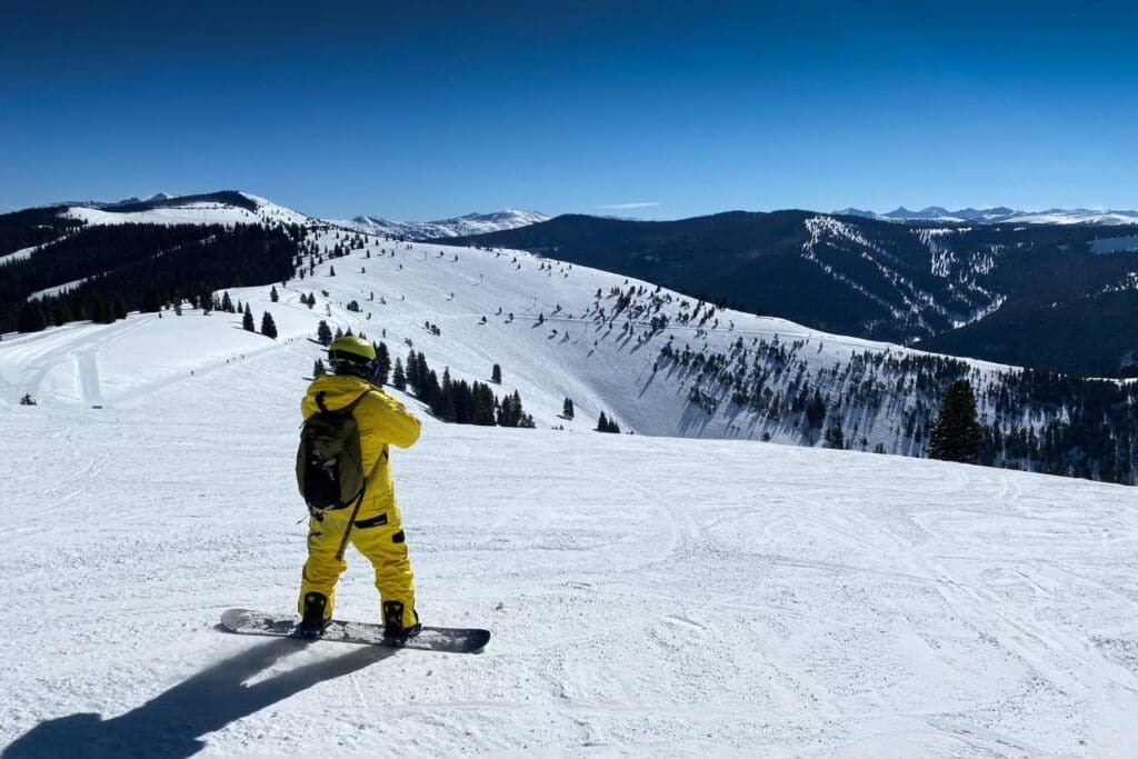 The legendary back bowls at Vail Ski resort