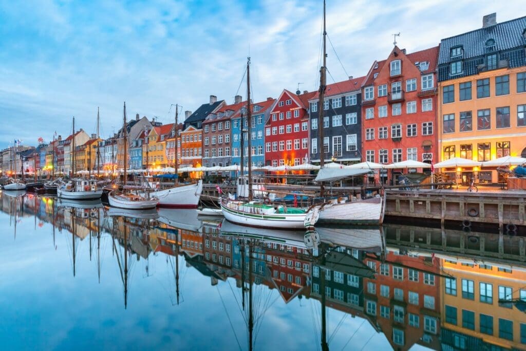 Nyhavn in Copenhagen, Denmark