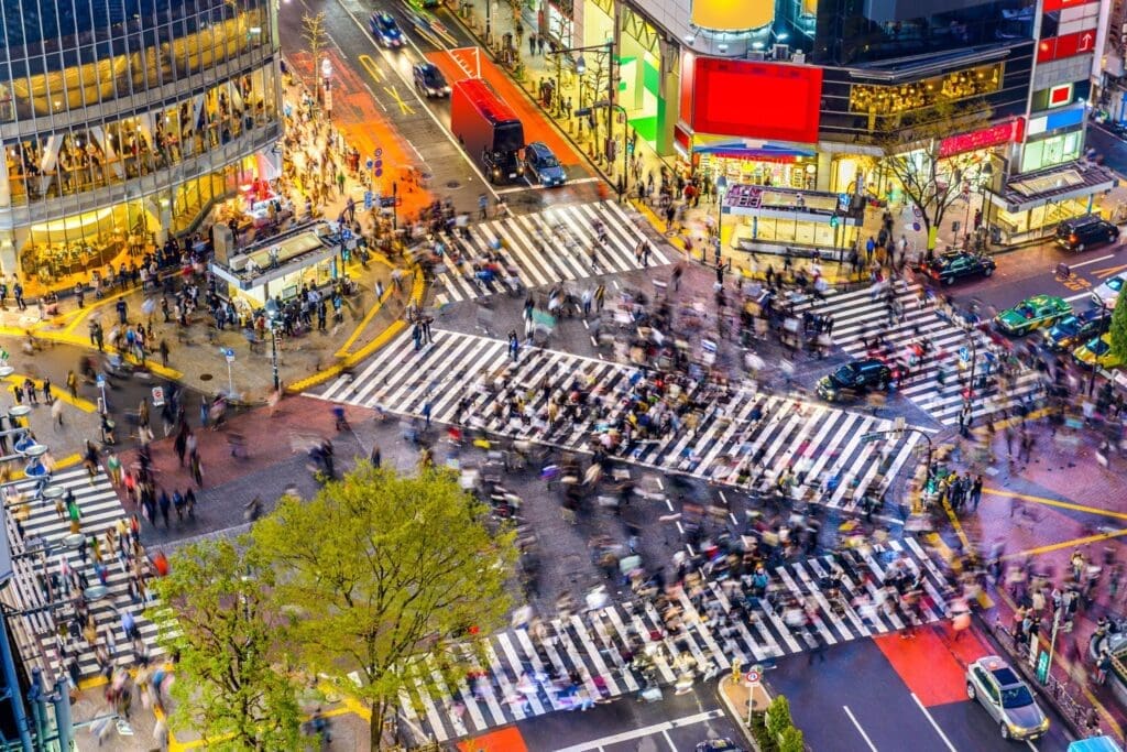 Shibuya Crossing in Tokyo