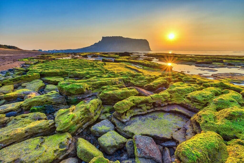 Sunrise at Jeju Do Seongsan Ilchulbong, Jeju Island
