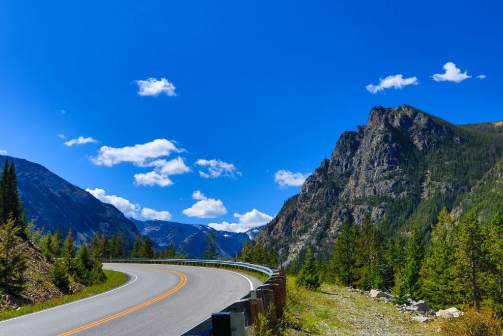 Beartooth Highway in Wyoming near Yellowstone national park